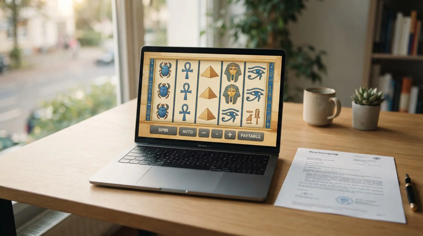 Book of Ra Online Casino mit ägyptischem Spielautomaten und Prüfunterlagen