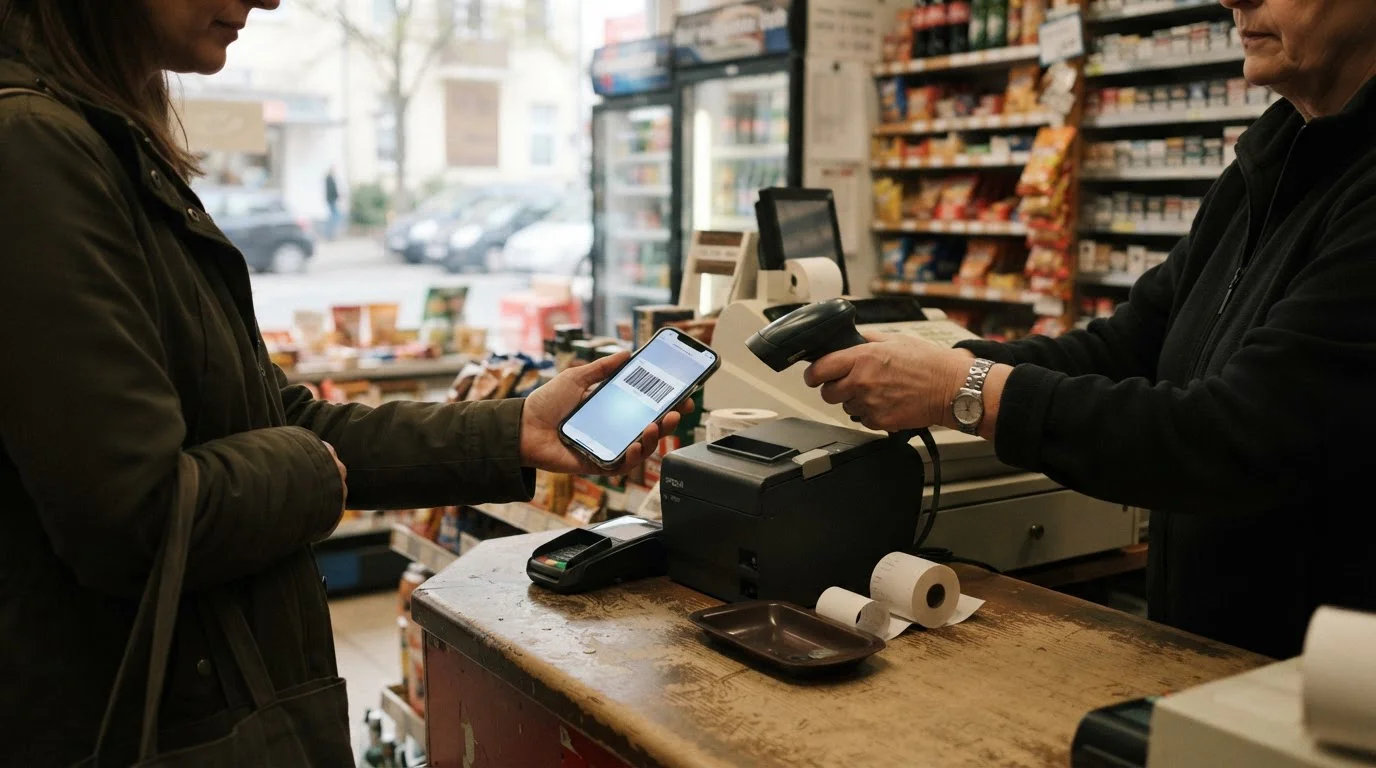 CashtoCode-Schritte vom Kassenbereich bis zur Partnerfiliale