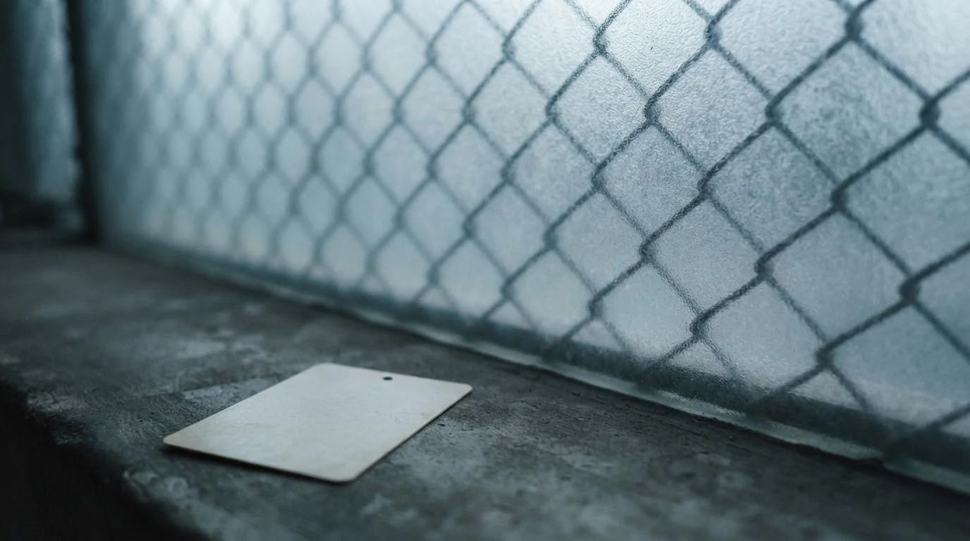 Halb verdeckte Blockchain-Transaktion mit sichtbarem Ausweisdokument daneben