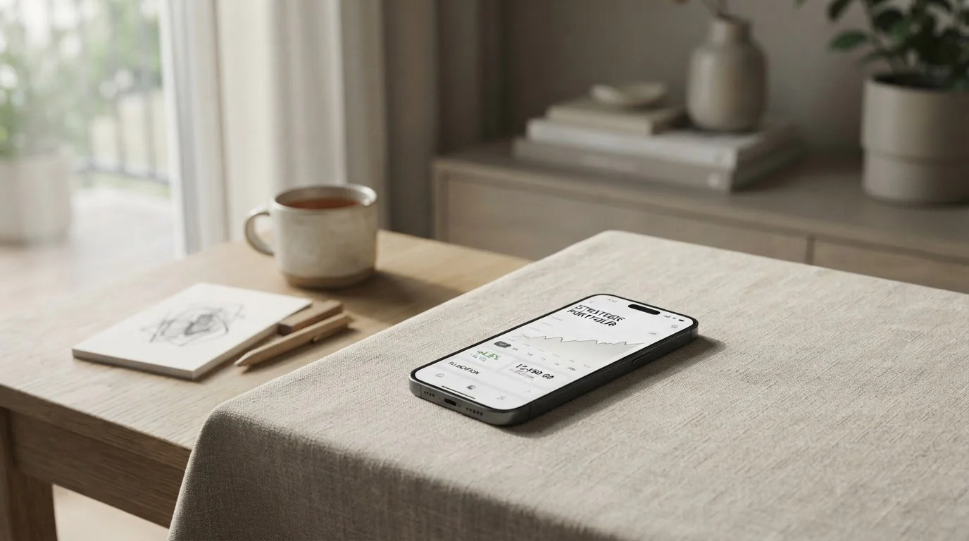 Smartphone mit klar lesbarer neutraler Einsatzanzeige