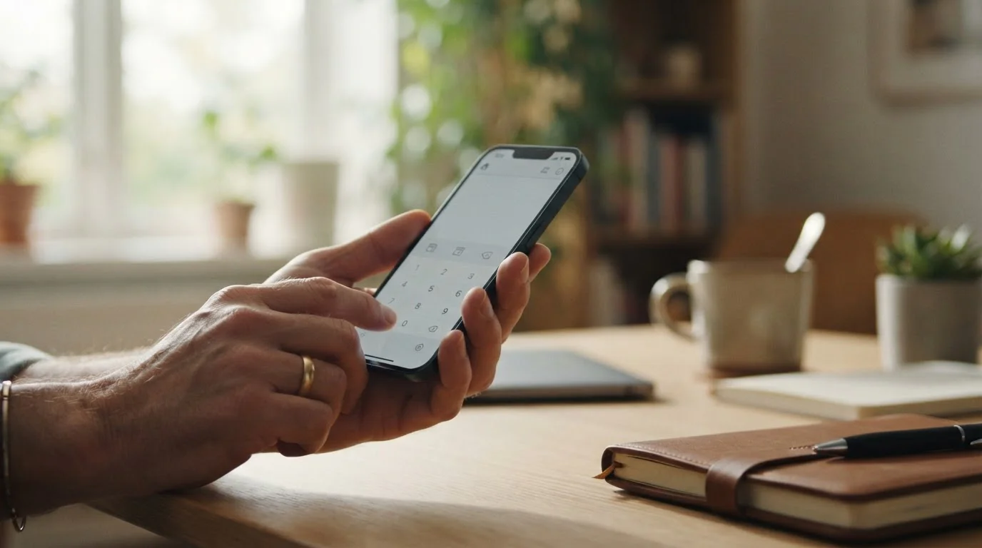 Smartphone mit neutralem mobilen Kassierer