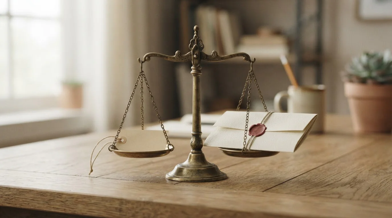 Waage stellt ein Gratisversprechen einer Offshore-Seite dem geschützten legalen Einstieg gegenüber