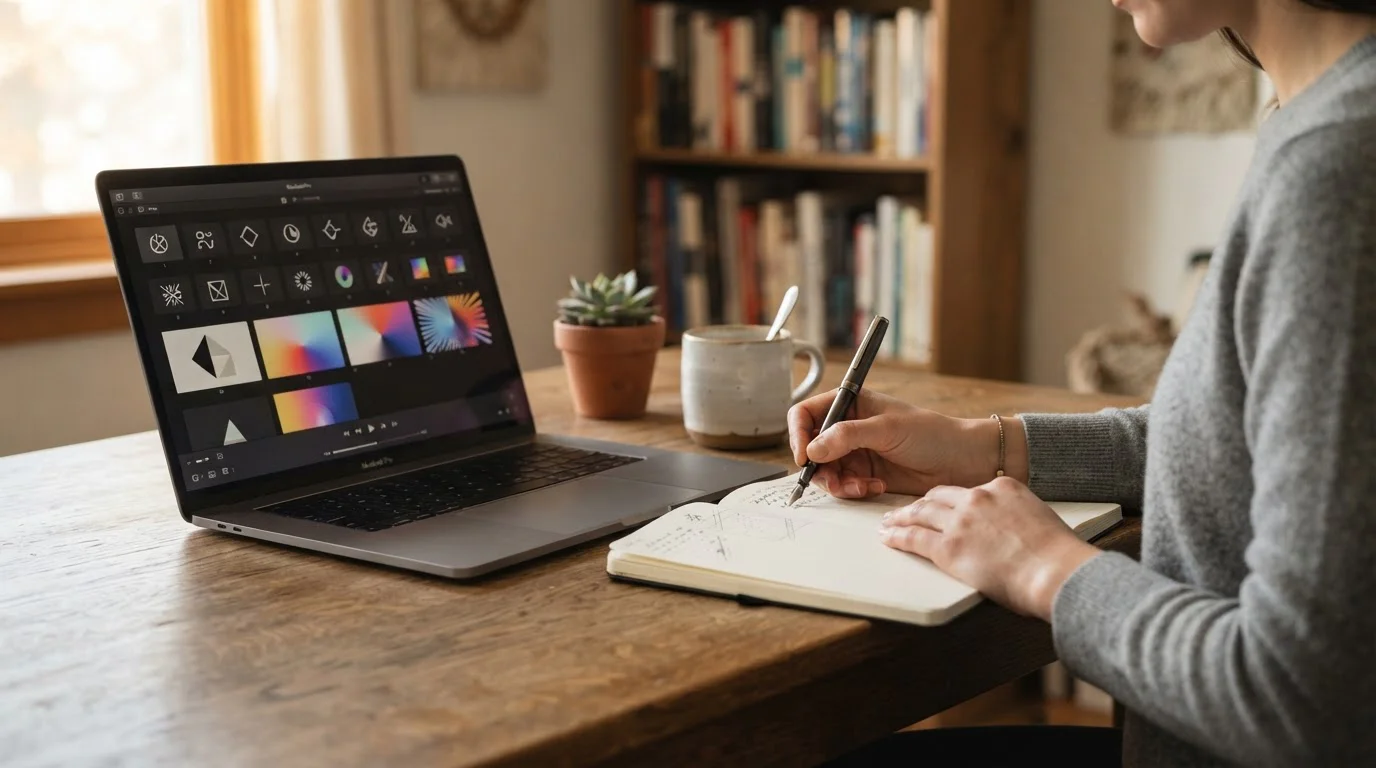 Neutrale Spielautomaten-Demoversion auf einem Laptop ohne Markenlogo