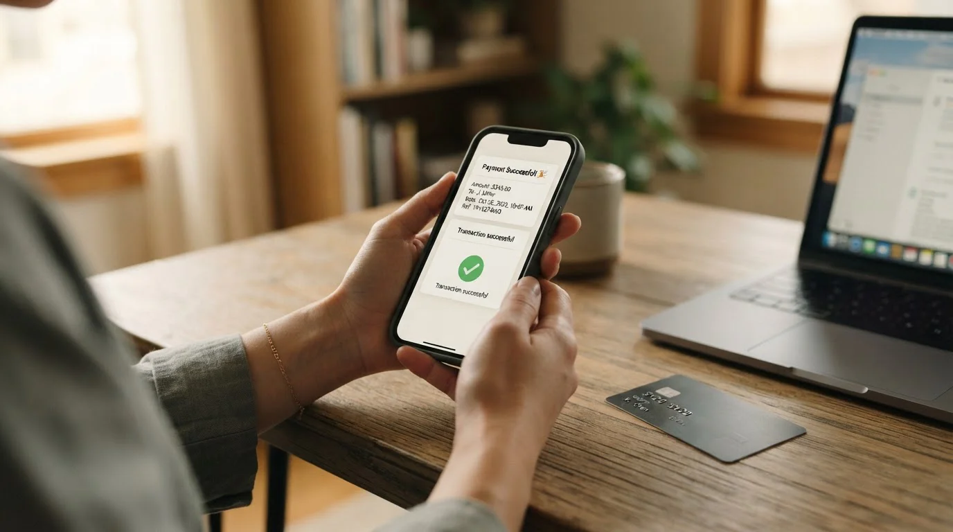 Einzahlung per Visa-Karte am Smartphone mit Freigabe über die Banking-App
