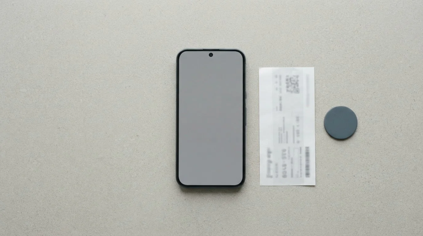Smartphone und Prepaid-Beleg zur Frage nach Einzahlung mit Handy-Guthaben
